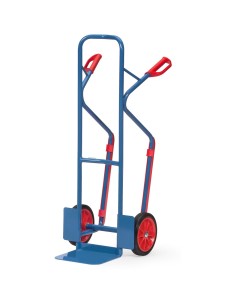 Diable en tube d'acier Pneus caoutchouc