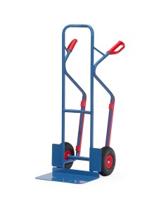 Diable en tube d'acier Pneus PU increvables