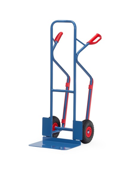 Diable en tube d'acier Pneus PU increvables