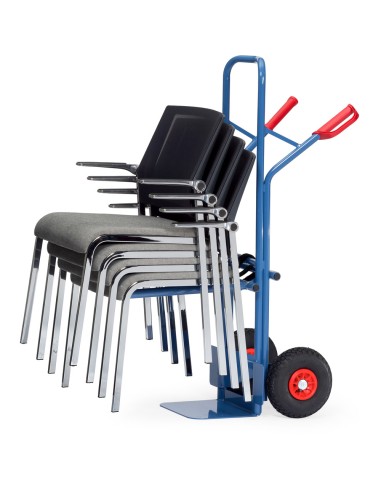 Diable porte-chaises Pneus gonflables