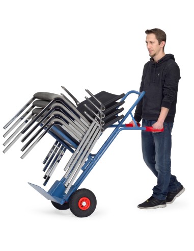 Diable porte-chaises Pneus caoutchouc