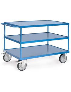 Servante avec bacs en tôle d'acier 1200 x 800 mm