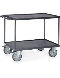 Servante ESD avec bacs en tôle d'acier 850 x 500 mm