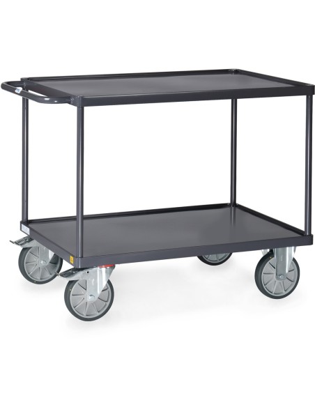 Servante ESD avec bacs en tôle d'acier 850 x 500 mm