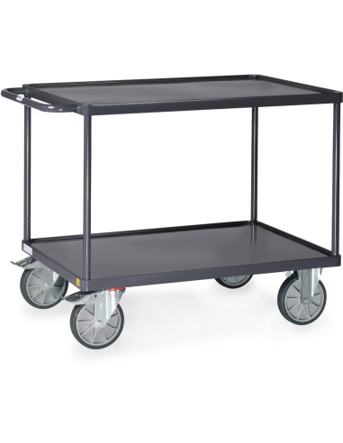 Servante ESD avec bacs en tôle d'acier 1000 x 700 mm