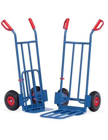 Diable à bavette rabattable Pneus gonflables