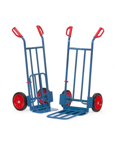 Diable à bavette rabattable Pneus caoutchouc