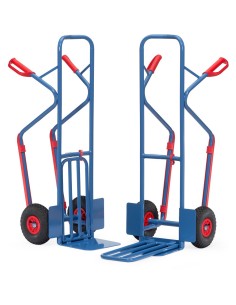 Diable à bavette rabattable Pneus gonflables 2