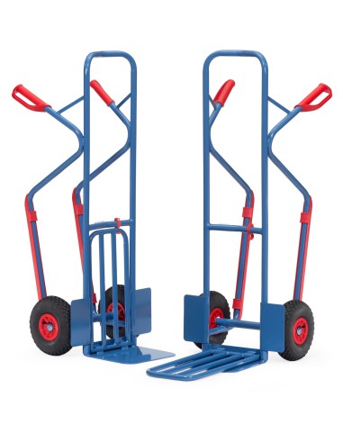 Diable à bavette rabattable Pneus gonflables