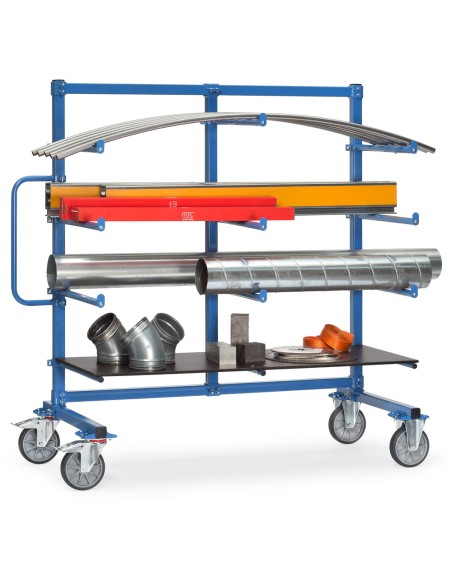 Chariot Cantilever avec protection PVC 2000 x 800 mm