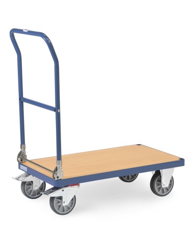 Chariot à dossier rabattable en acier 850 x 500 mm