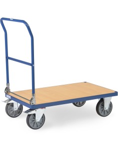 Chariot à dossier rabattable en acier 1000 x 600 mm 2