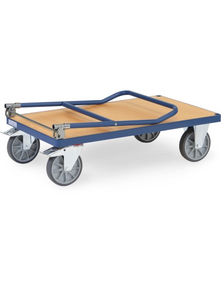 Chariot à dossier rabattable en acier 1000 x 600 mm