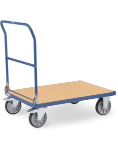 Chariot à dossier rabattable en acier 1000 x 700 mm 2