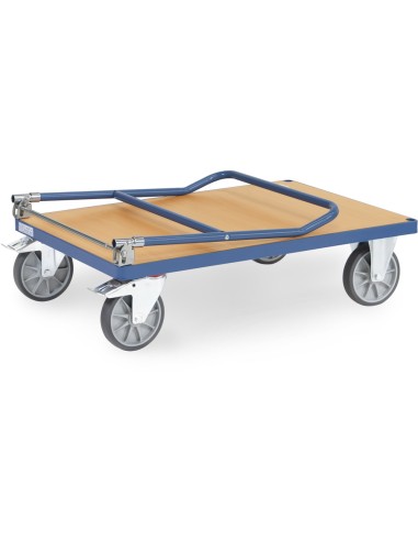 Chariot à dossier rabattable en acier 1000 x 700 mm