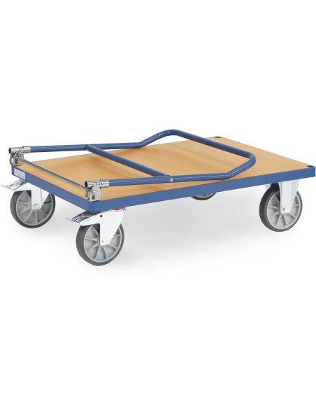 Chariot à dossier rabattable en acier 1000 x 700 mm