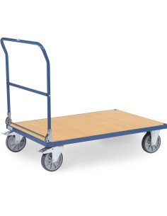 Chariot à dossier rabattable en acier 1200 x 800 mm 2