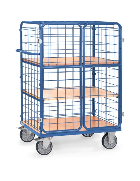 Chariot haut à portes battantes 1000 x 700 mm