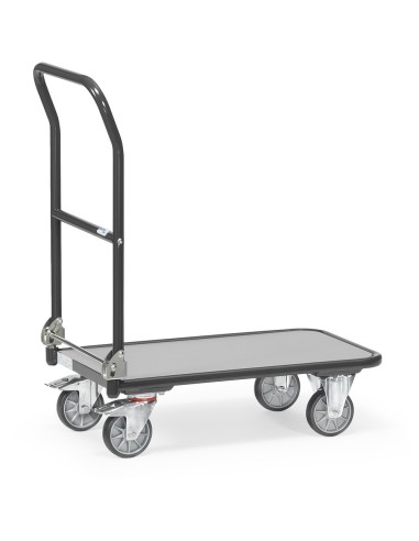 Chariot à dossier rabattable en acier 720 x 450 mm