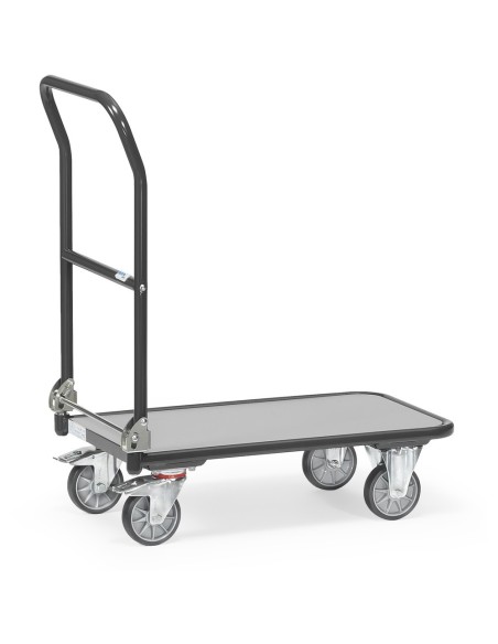 Chariot à dossier rabattable en acier 720 x 450 mm