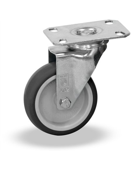 Roues pivotantes 125 x 32 mm