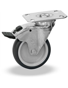 Roues pivotantes avec frein 125 x 32 mm
