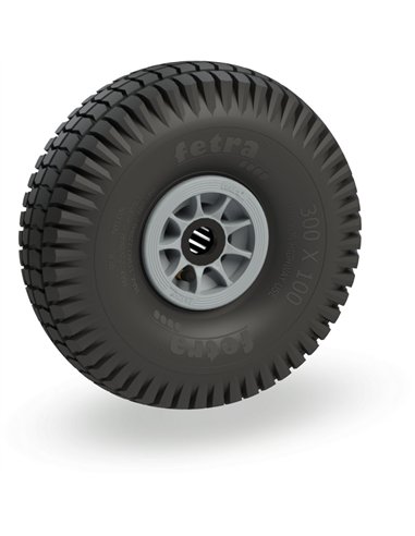 Roue gonflable 300 x 100  mm - 4 PR crampons