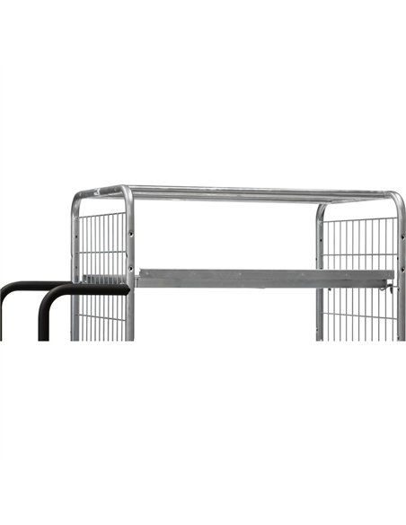 Réglette métallique galvanisée, à visser sur les plateaux. Compatible avec les étiquettes magnétiques standard (hauteur max. 30m