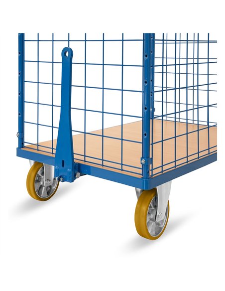 Chariot pour colis fermé déplacement en train