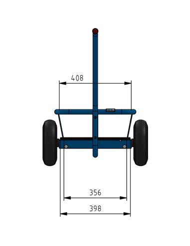 Char à bras léger - roues PU increvables
