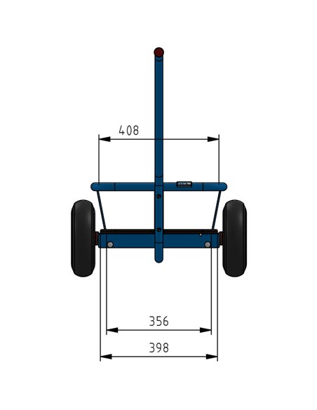 Char à bras léger - roues PU increvables