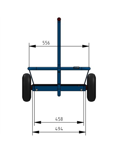Char à bras léger - roues PU increvables