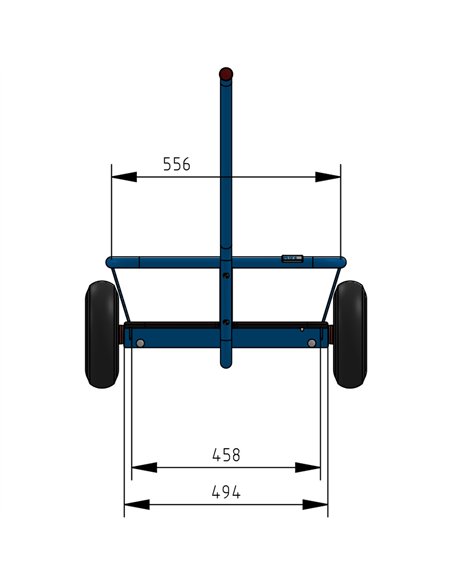 Char à bras léger - roues PU increvables