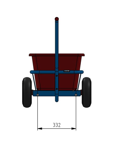 Char à bras léger - roues PU increvables