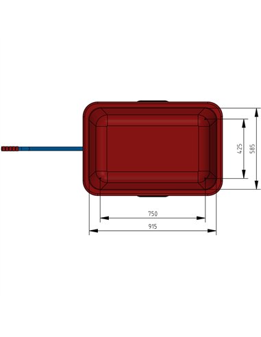 Char à bras léger - roues PU increvables