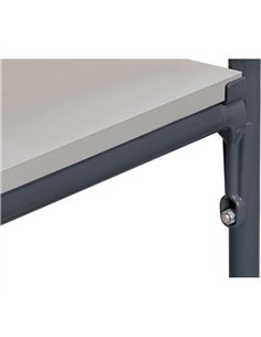 Barres transversales "Gamme en gris" pour chariot haut 1000 x 700 mm 2