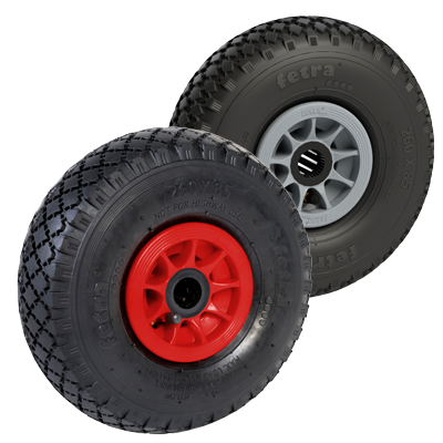 Roues gonflables